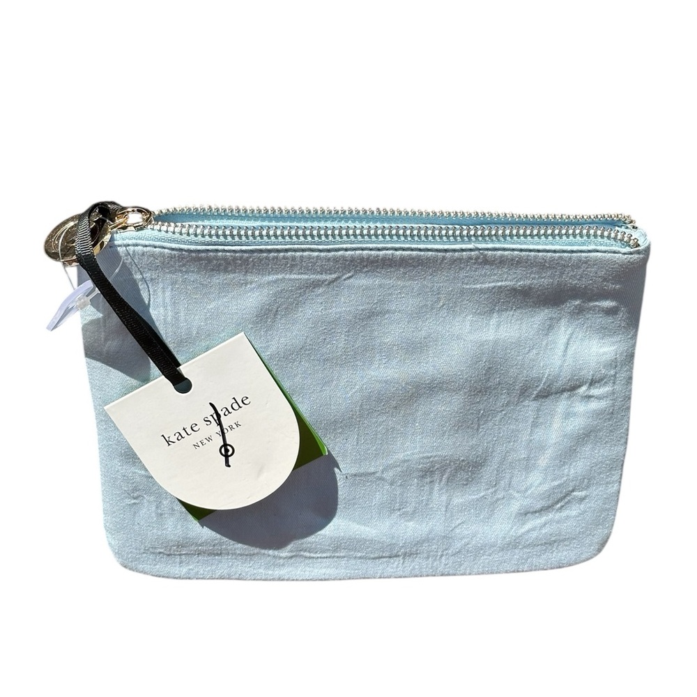 Kate spade life of the party blue green clutch nwt - Picture 3 of 8